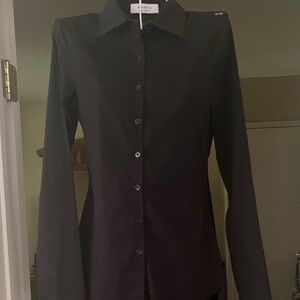 Bailey 44 Black Button-Up Blouse